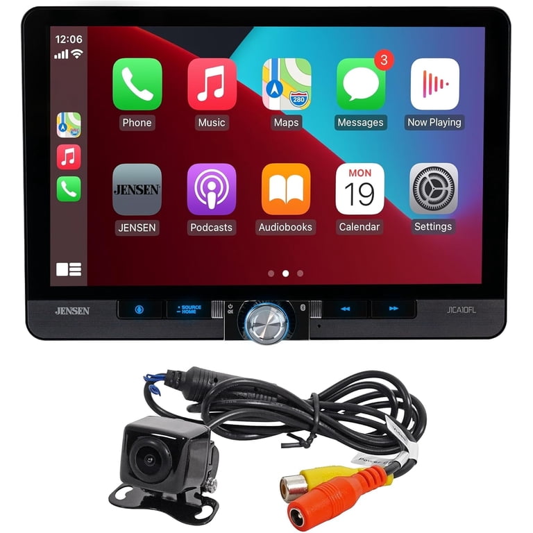 Jensen J1CA10FL-BUC 10.1-inch Car Stereo Radio with Apple CarPlay