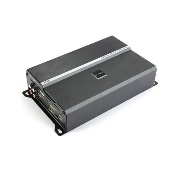 Jensen JA1B 690W Compact Mono Subwoofer Amplifier with Digital Signal Processing App Control Illumination & System Tuning Via Bluetooth