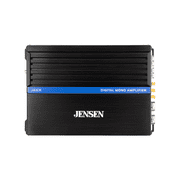 Jensen JA1CH Mono Class-D Car Amplifier for Subwoofer, 1,000W Peak, 240W RMS, Bridgeable