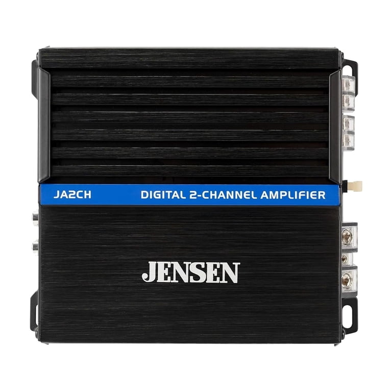 Jensen JA2CH Class-D 2-Channel Amplifier, 600W Peak, Compact