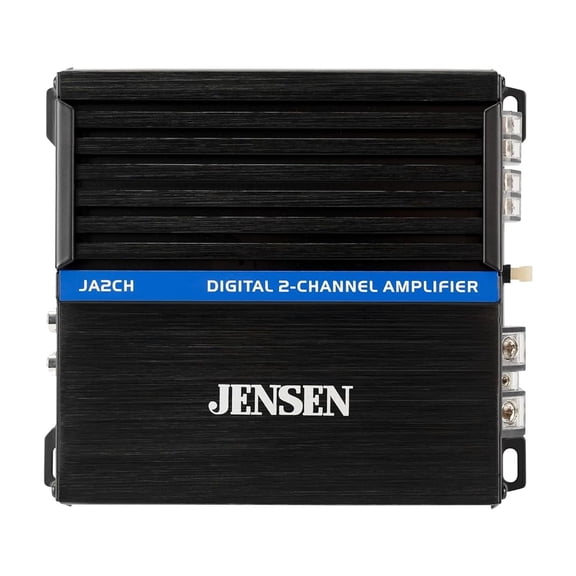Jensen JA2CH Class-D 2-Channel Amplifier | 600W Peak | 80W RMS | Bridgeable
