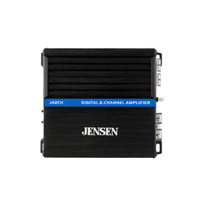 Jensen JA2CH 2-Channel Class-D Car Audio Amplifier, 600W Peak, 80W RMS, Bridgeable