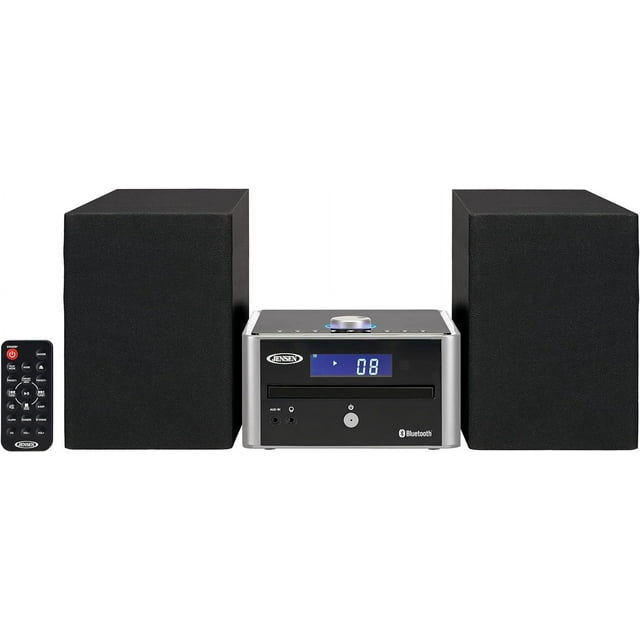 Jensen JBS210 Bluetooth Stereo Shelf System CD Player, Digital Radio