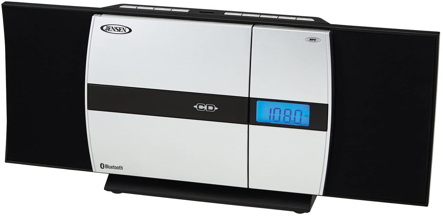 Jensen JBS225 Wall Mountable Bluetooth Music System with CD Player