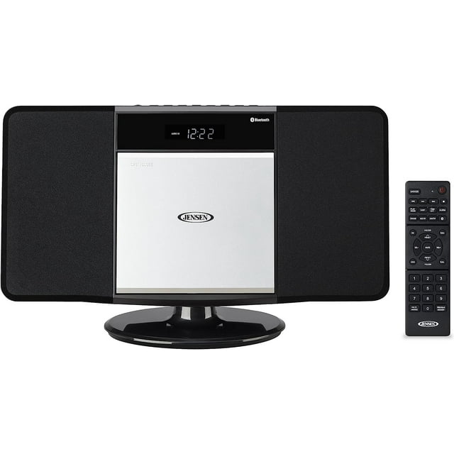 Jensen JBS300 Modern Bluetooth Stereo Music System for Home with CD