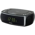 thumbnail image 1 of Jensen JCR-322 Modern Home CD Tabletop Stereo Clock Digital AM/FM Radio CD Player Dual Alarm Clock (Black), 1 of 6