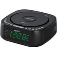 thumbnail image 1 of Jensen JCR-375 Audio CD Player Tabletop All-in-one Stereo Dual Alarm Clock Digital FM Radio | Top-Loading CD/MP3/WMA Discs Player | USB Charging Port 2.1A | Headphone Jack | 0.9 Display Green LED, 1 of 7