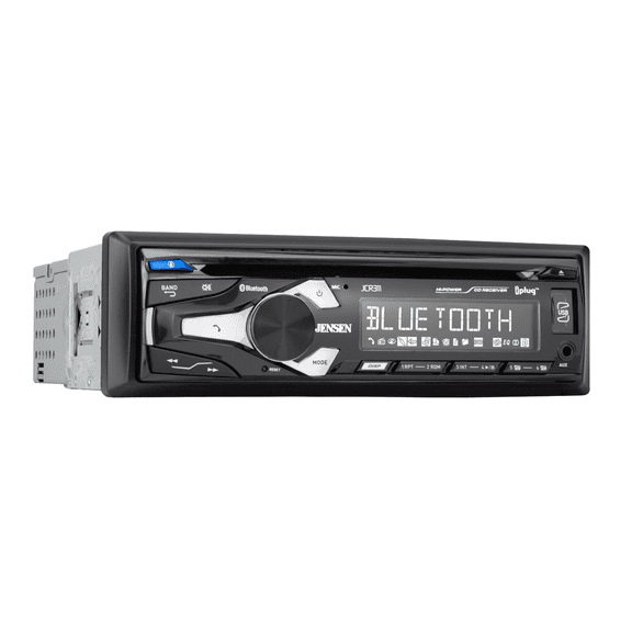 Jensen JCR311 Single DIN Car Stereo with CD Player, AM/FM, USB