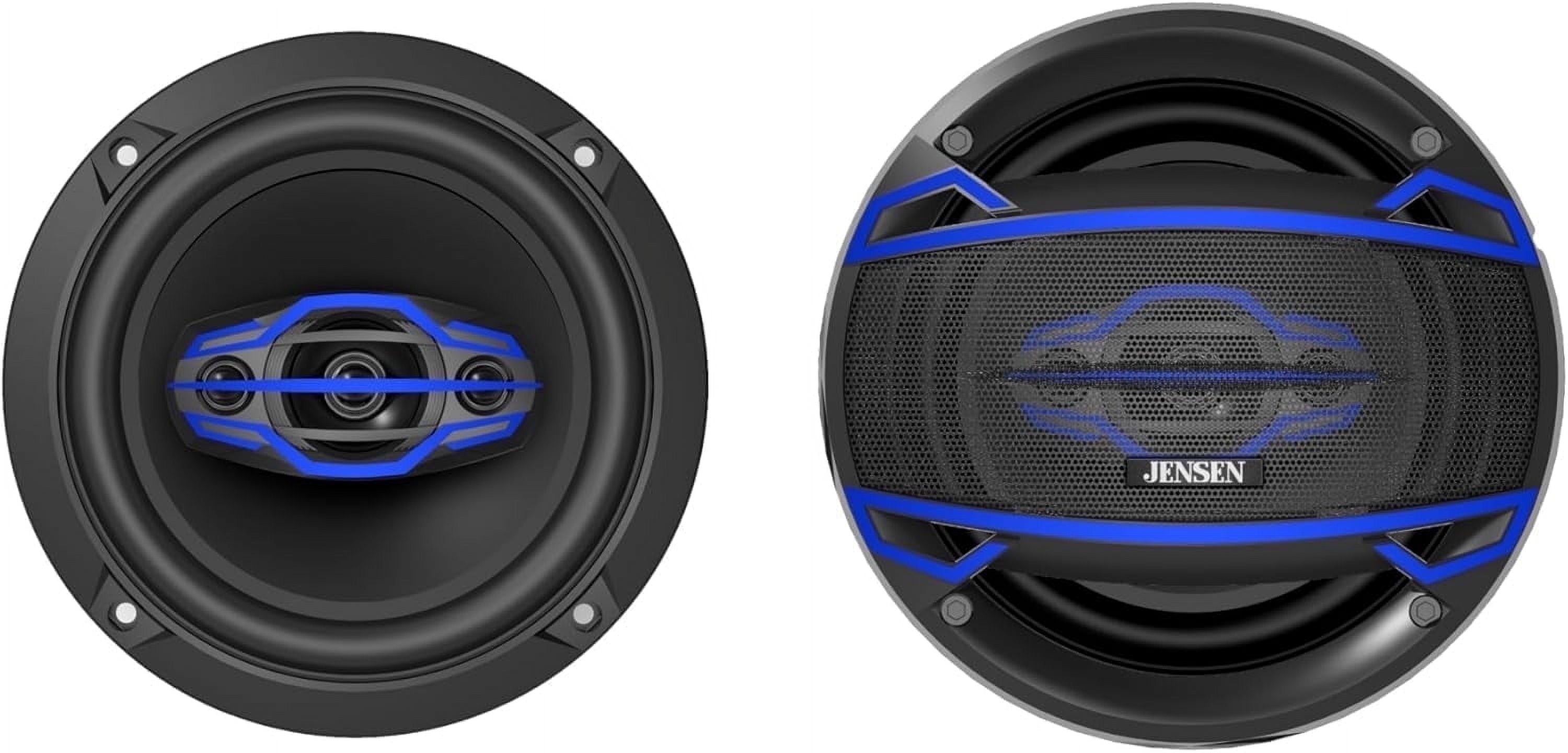 Jensen, Car Speakers, 6x9 inch 4-Way, 200W Peak, Vented Basket