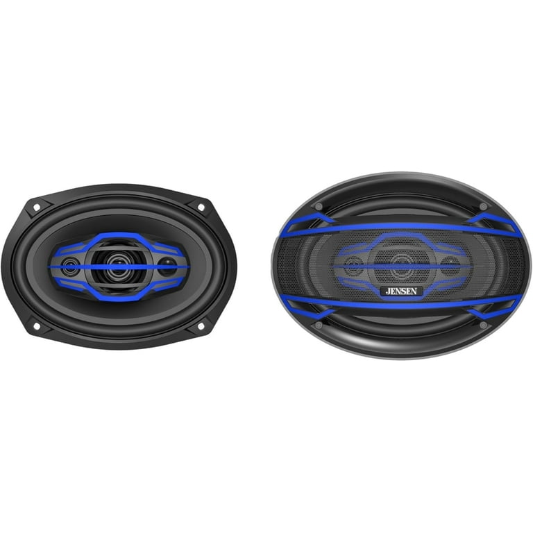 Jensen JS6904 6x9 inch 4-Way Car Speakers, 200W Peak, 58mm Mylar