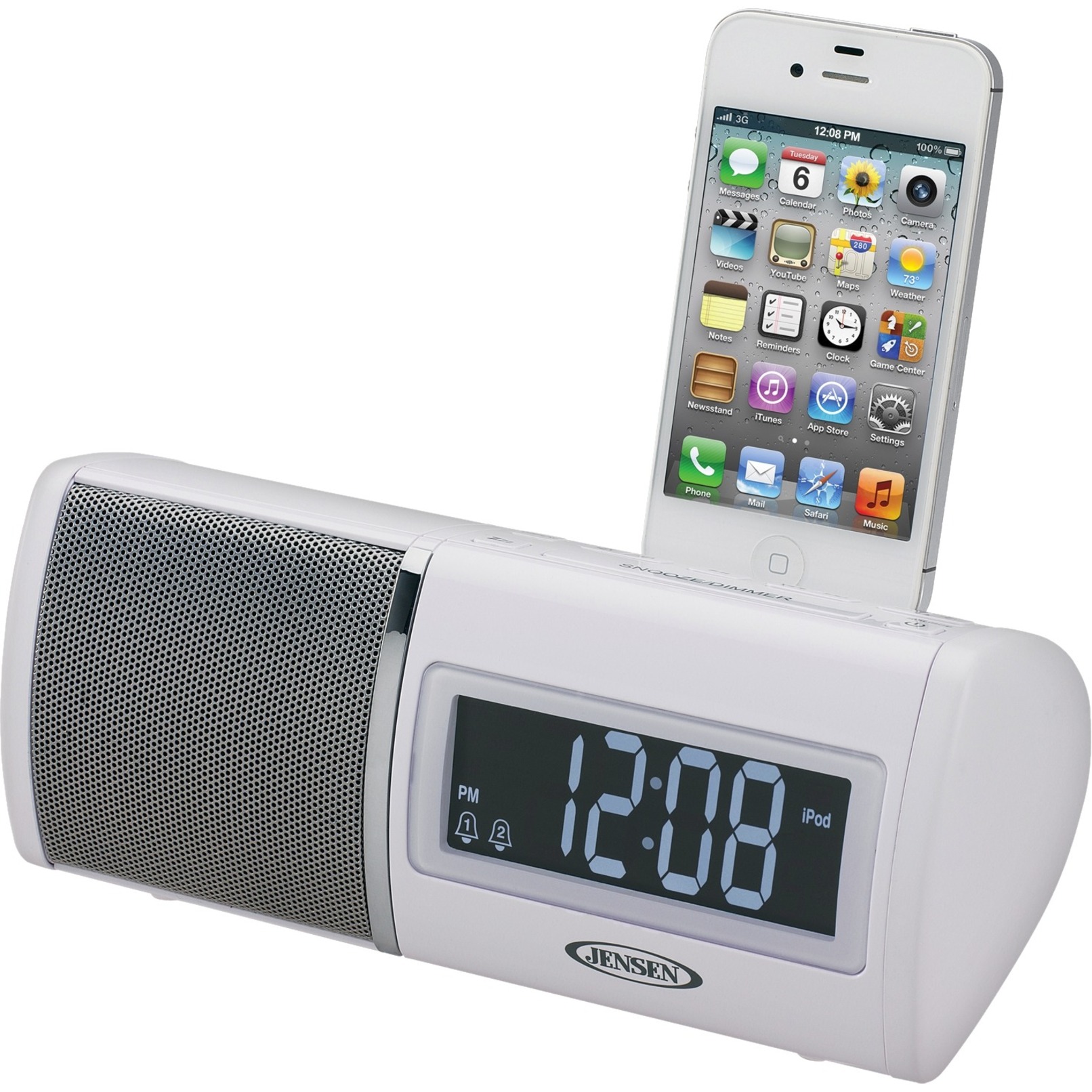Jensen JiMS75i Clock Radio, Apple Dock Interface, Proprietary