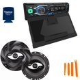 thumbnail image 1 of Jensen MPQ914 Single Din Media Receiver With QI Wireless Charging and Jensen JS265 JS-Series 6.5" speakers, 1 of 6