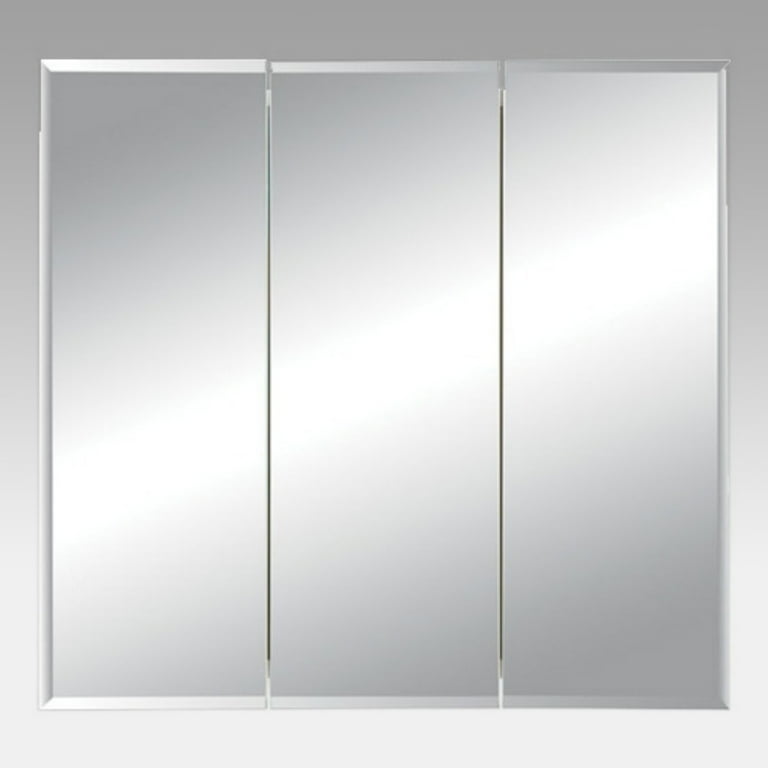 Jensen Medicine Cabinet Horizon Triple Door 30W x 28.25H in. Surface Mount Medicine Cabinet 255230