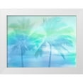 thumbnail image 1 of Jensen, Mia 14x12 White Modern Wood Framed Museum Art Print Titled - Palm Breeze Blue I, 1 of 4