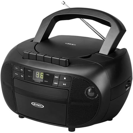 Jensen Portable Stereo Cassette Recorder & CD Player with AM & FM Radio