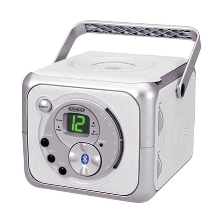 Jensen Portable Wireless BLUETOOTH Top Loading CD Player with FM Stereo Receiver Included