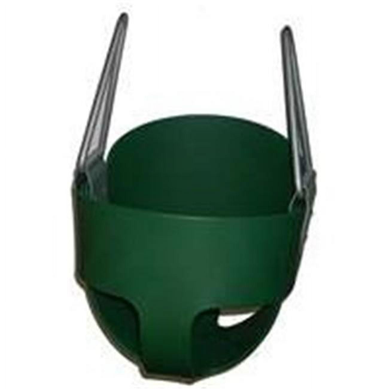 Jensen S-100G Commercial Tot Full Bucket Rubber Seat - Green with Insert