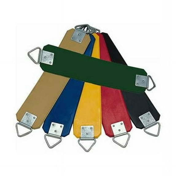 Jensen S130Y Commerical Rubber Strap Seat with TriAngle Hardware - Yellow