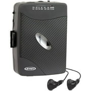 Jensen Stereo Cassette Player with AM & FM Radio, Black
