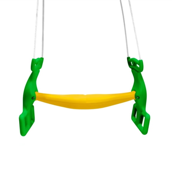 Jensen Swing Products GLIDER-RGY Residential Glider Swing, Yellow Rope & Green Handle