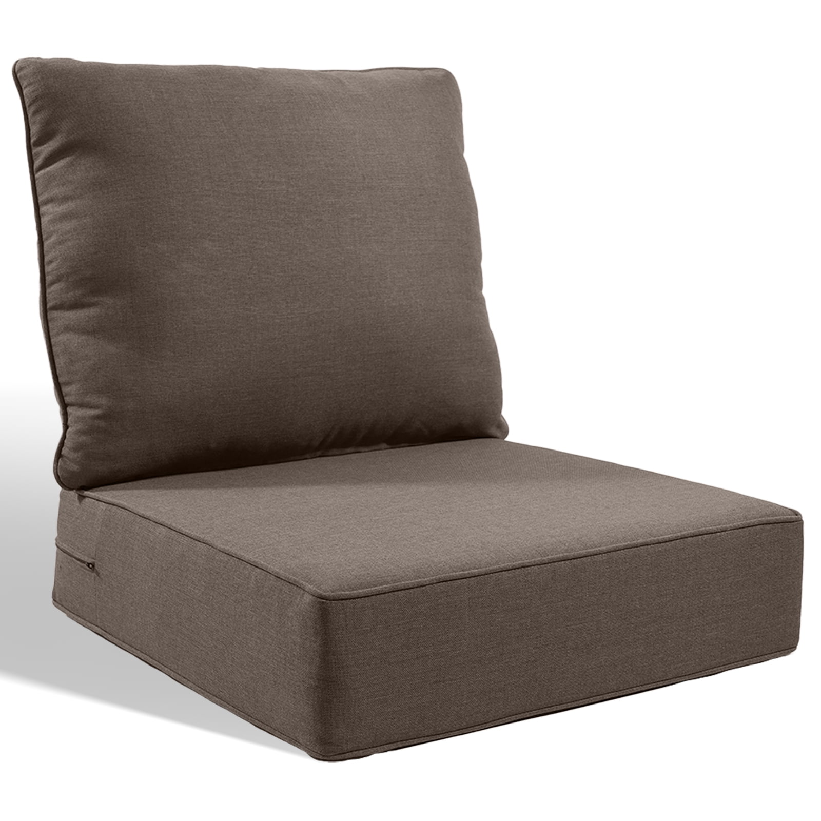 Jentlehouse Outdoor Deep Seat Cushion 24" X 24" X 6" for Patio Furniture,Outdoor Chair Cushions Water & Fade Resistant Patio Furniture Cushions for Wicker Chair, Sofa, Couch, Gray