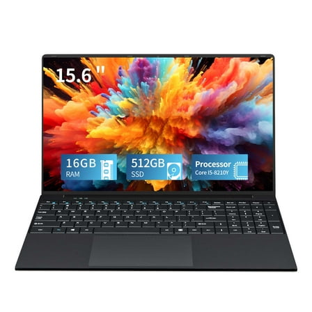 Jenzora 15.6 Inch FHD Thin Gaming Laptop, Intel Core i5 8210Y, 16GB RAM, 512GB SSD