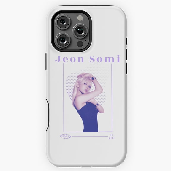 Jeon Somi K-Pop Cute Purple Aesthetic Phone Case for iPhone 16 15 14 13 12 11 Pro Max
