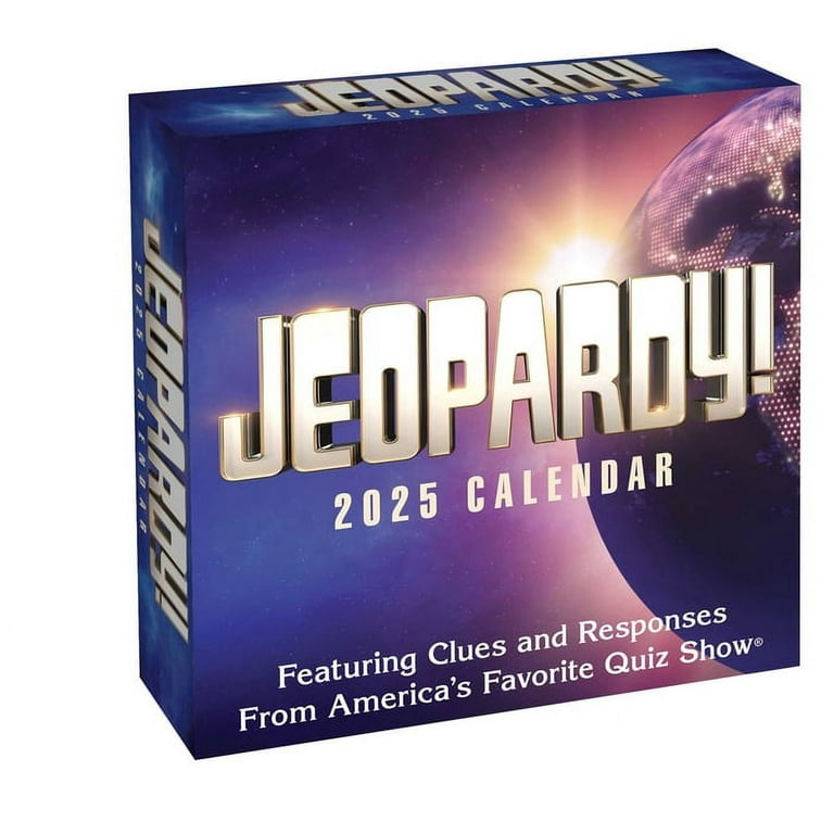 Jeopardy Wall Calendar 2025 Template