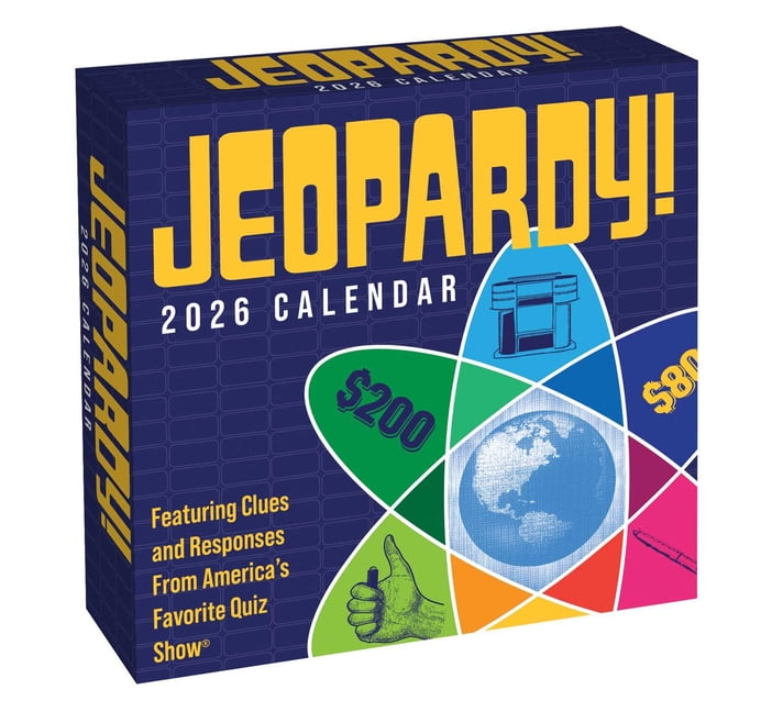 Jeopardy! 2026 Day-To-Day Calendar: Featuring Clues and Responses from America's Favorite Quiz Show(r), (Paperback)