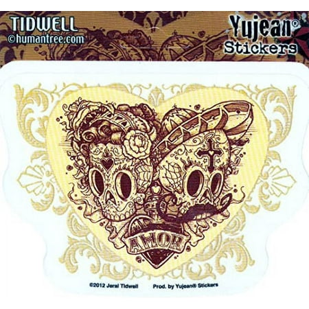 Jeral Tidwell - Muertos Hearts Day of the Dead - Sticker / Decal