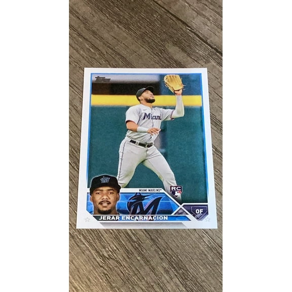 Jerar Encarnacion MLB Miami Marlins 2023 Topps 318 RC Trading Card