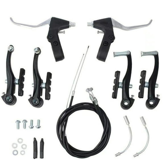 Jercoda 1 Set Bike v Brake, Bike Disc Brake Aluminum Front and Rear Caliper Brakes for Road Bike Mountain Bike