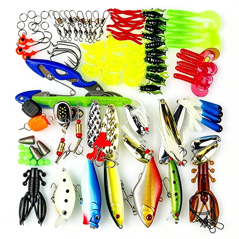 beginner saltwater fishing lure Lures Combo fishing line Jercoda 120pcs Fishing Lure Kits