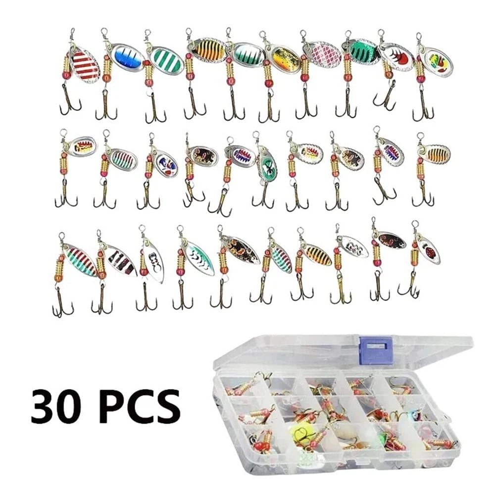 120 PCS Fishing Lures Set Mixed With Tackle Box, Including