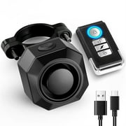 Jercoda Bike Security Alarm with Remote, Anti-theft Vibration Motion Sensor System Alarm, 110dB Volumn Wireless Adjustable Vehicle Alarm for Bike Bicycle Motorcycle Electric Tricycle