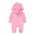 thumbnail image 1 of Jerdar Baby Boys Girls Rompers, Infants Pure Cotton Coverall, Hoodies Baby Girls Boys Romper, Casual Hoody Bear Ears Jumpsuit, Pullover Zipper Overalls Outfits (0-24 Months), 1 of 8