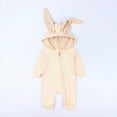 thumbnail image 1 of Jerdar Baby Boys Girls Rompers, Infants Pure Cotton Coverall, Infant Baby Boys Girls Cartoon Print Bodysuit, Rabbit Ears Hooded Romper Jumpsuit Outfits Outfits (0-18 Months), 1 of 8