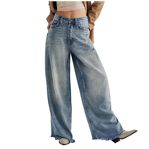 Jerdar Fashion Women's Button Zipper Pockets Length Pants Jeans