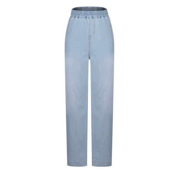 Jerdar Fashion Women's Button Zipper Pockets Length Pants Jeans