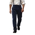 thumbnail image 1 of Jerdar Men's Corduroy Dress Pants Straight Leg Button Zip Fly Solid Color Business Casual Office Work Commute Trousers Classic Fit Formal Slacks Long Pants, 1 of 9
