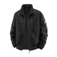 thumbnail image 1 of Jerdar Men's Fashion Fall and Winter Windproof and Waterproof Double-sided Wear Washed Cotton-padded Jacket with Long Sleeve Pocket Zipper Jacket Coat., 1 of 5