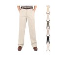thumbnail image 1 of Jerdar Men's High Waist Pleated Casual Trousers, Loose Straight Leg Cotton Dress Pants, Classic Business Commute Long Pants, 1 of 7