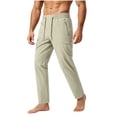 thumbnail image 1 of Jerdar Men's Lightweight Hiking Pants Quick Dry Stretch Running Workout Casual Sweatpants with Zipper Pockets, 1 of 5