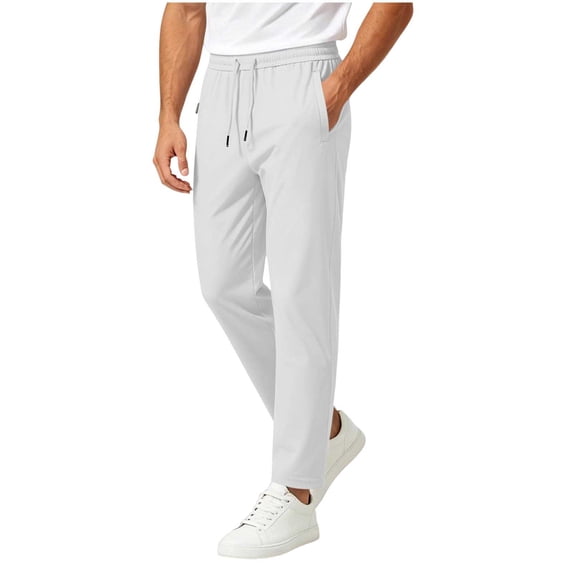 Jerdar Men's Lightweight Hiking Pants Quick Dry Stretch Running Workout Casual Sweatpants with Zipper Pockets