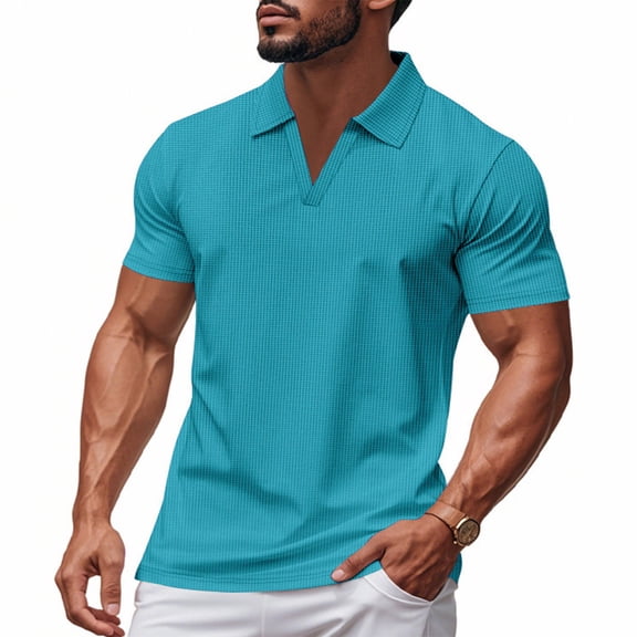 Jerdar Men's Muscle Slim Fit Shirts Long&Short Sleeve Stretch T-Shirts Casual Stylish for Golf Workout Undershirts Men