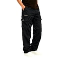 thumbnail image 1 of Jerdar Men's Solid Color Loose Straight Multi-Pocket Cargo Pants Full Length Pants Young Mens Pants, 1 of 6