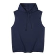 thumbnail image 1 of Jerdar Men's Workout Hooded Tank Tops Sports Training Sleeveless Gym Hoodies Bodybuilding Cut Off Muscle Shirts, 1 of 7