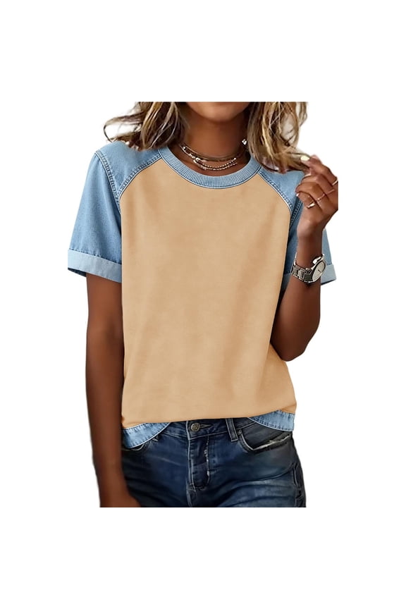 STYLISH Y2k 2000s Raglan Sleeve Cute Egirl Crop Tops Women Summer Knit Ribbed Cropped T Shirts for Women L