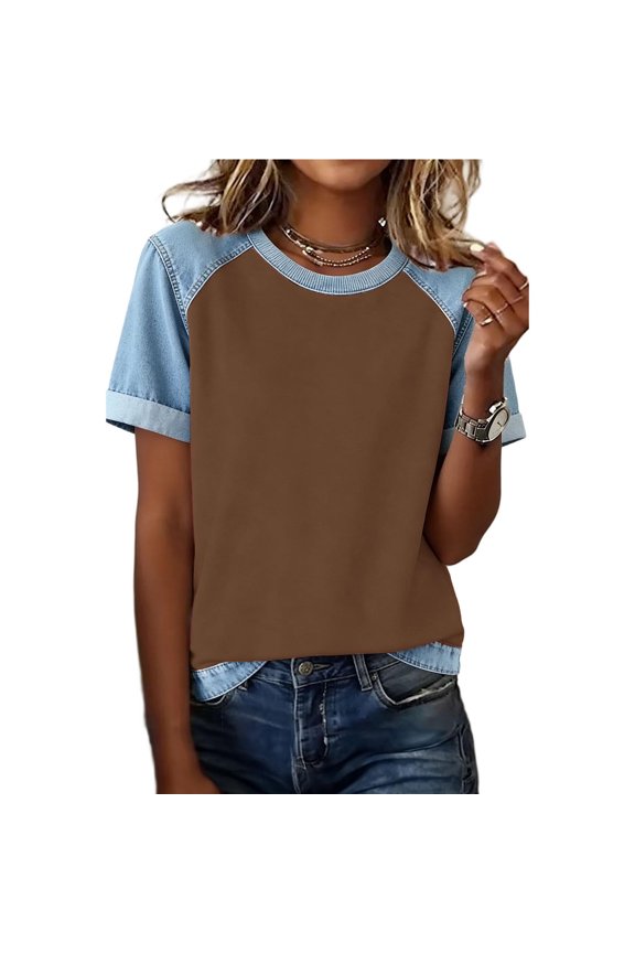 STYLISH Y2k 2000s Raglan Sleeve Cute Egirl Crop Tops Women Summer Knit Ribbed Cropped T Shirts for Women M