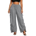 thumbnail image 1 of Jerdar Women's Palazzo Pants Wide Leg Lounge Convertible Maxi Skirt with Pockets Casual Comfy Trousers XL, 1 of 6